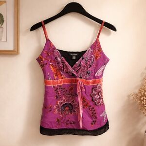 Le Chateau Purple and Black Camisole